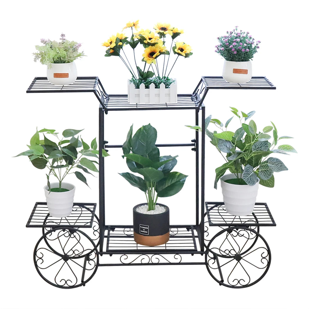 6 Tier Cart, Wrought Iron, Bathroom storage, Plants Display.