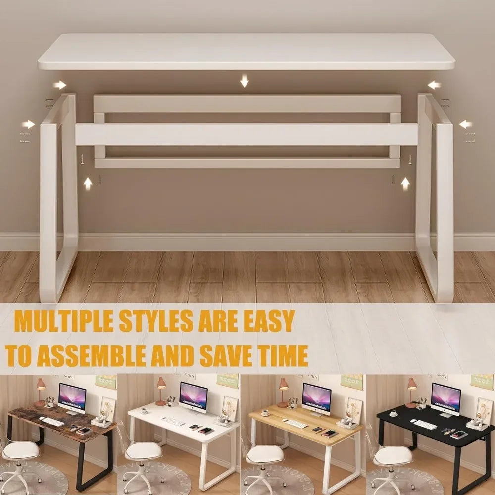 47.3 Inch Computer Desk, Modern Style Writing Desk.