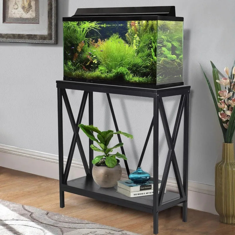 40/55 Gallon Metal/Wood, Aquarium Stand, Console Table