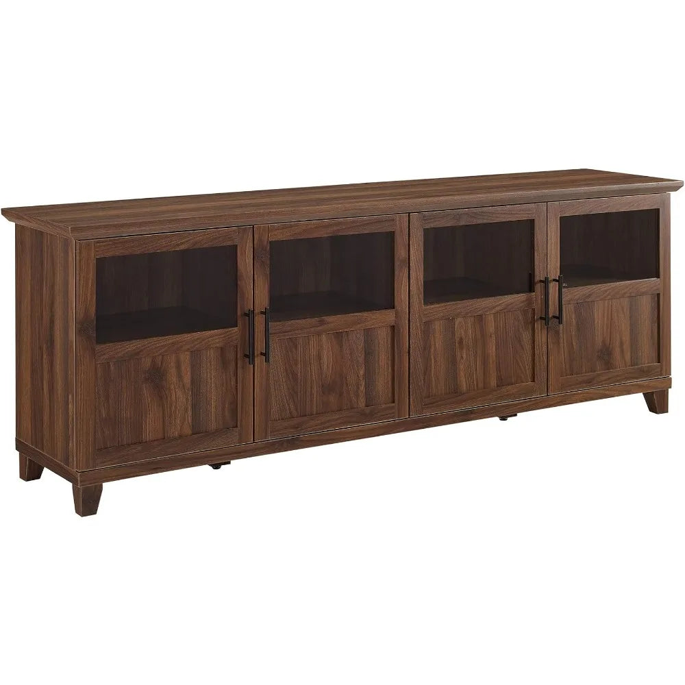 Dark Walnut Fire Place Tv Stands Cabinet 70 Inch.