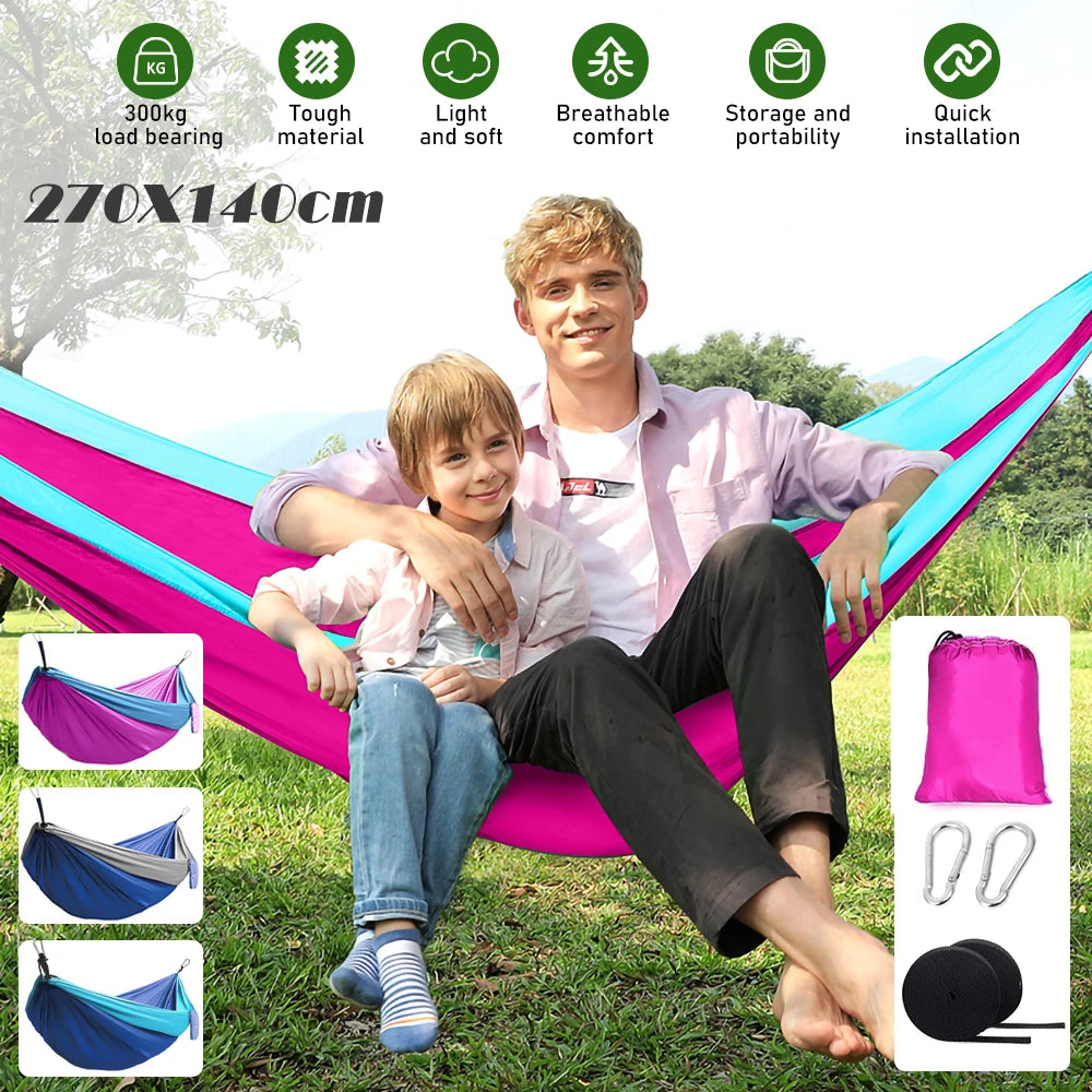 Single & Double Size Outdoor Camping Hiking Hammock.