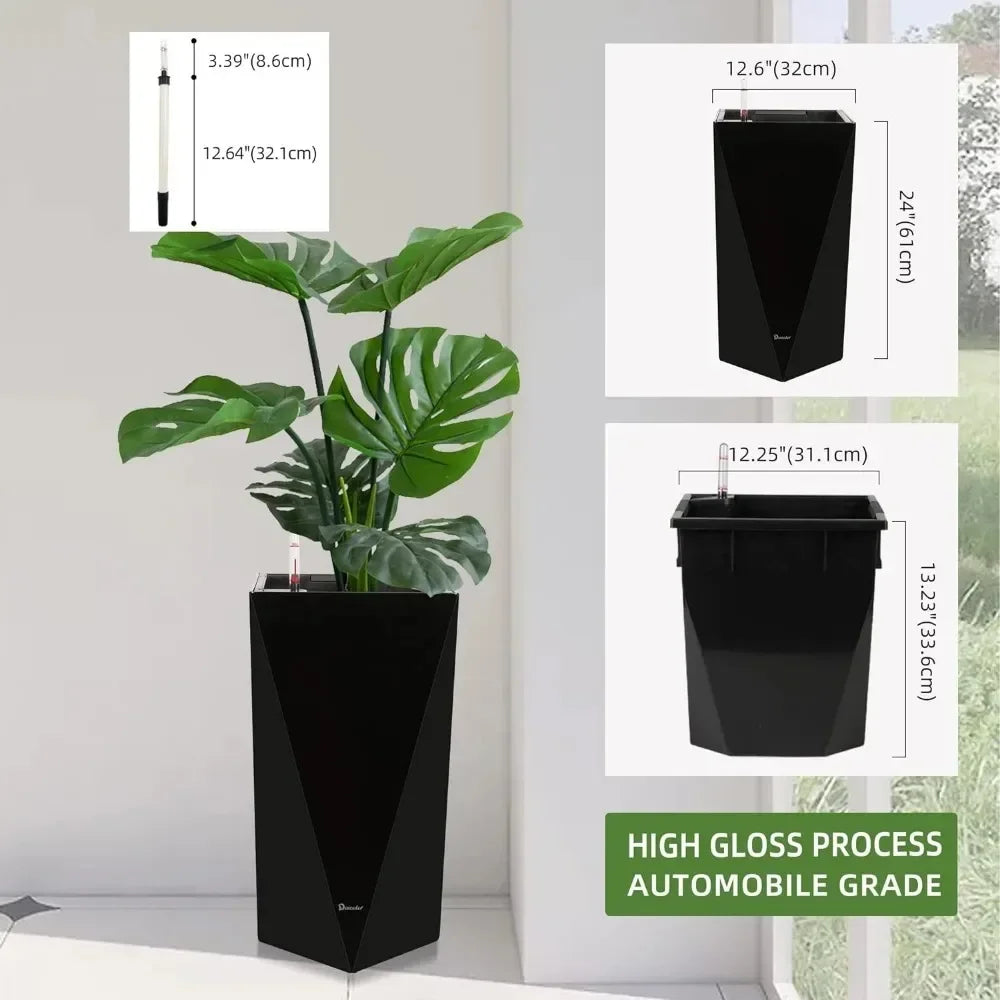 24 Inches Tall Self Watering Planter.