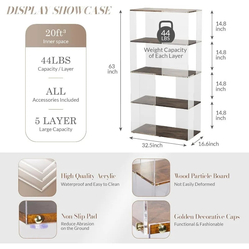 5 Tier Corner Modern Shelf