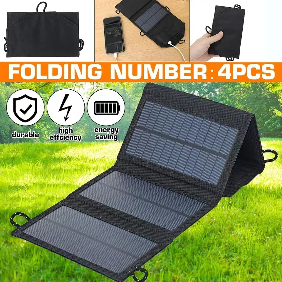 4-fold 500W Foldable solar panel portable.