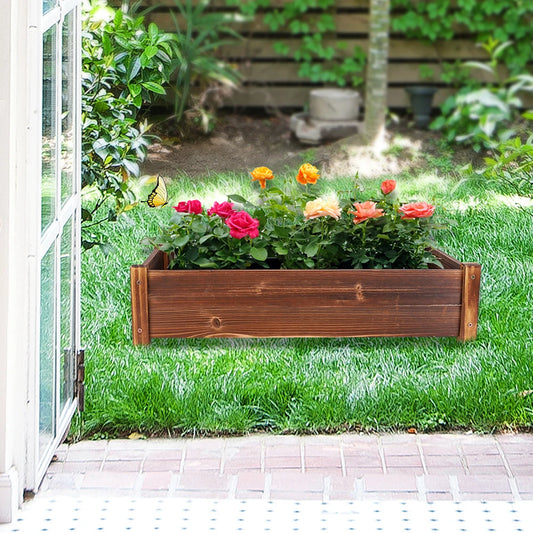 Large Wooden Planter for Raised Garden.