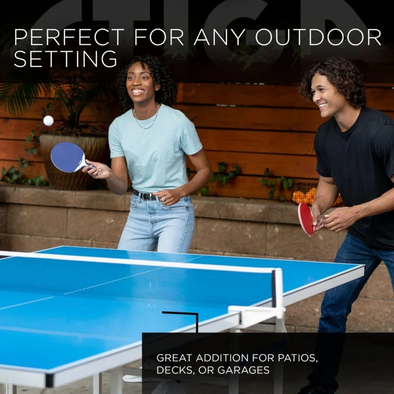 Prof. Outdoor Table Tennis Tables – All Weather Aluminum, Waterproof.