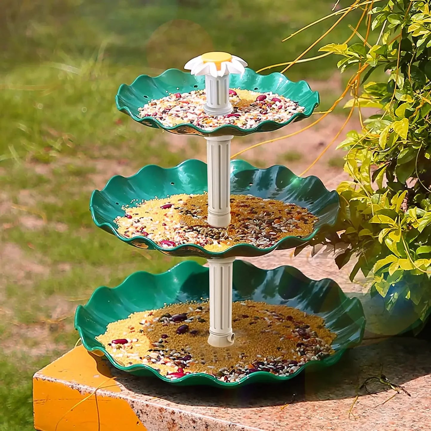 Solar Bird Bath Water Fountain. Water Landscaping Fountain.