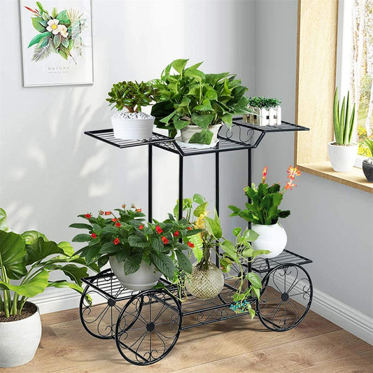 6 Tier Cart, Wrought Iron, Bathroom storage, Plants Display.