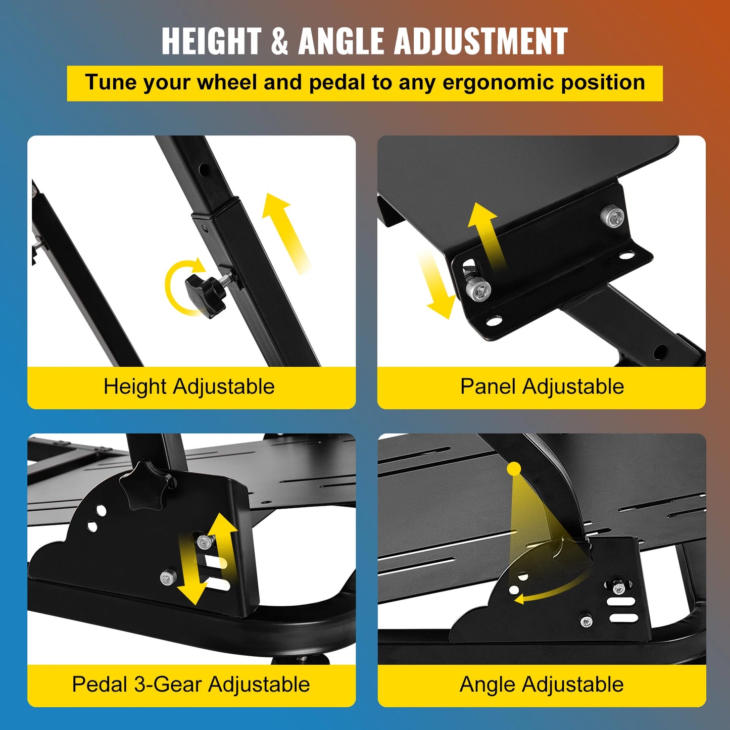 Game Racing Wheel Stand Fit For Logitech G29 G25 G27 Racing Stand.