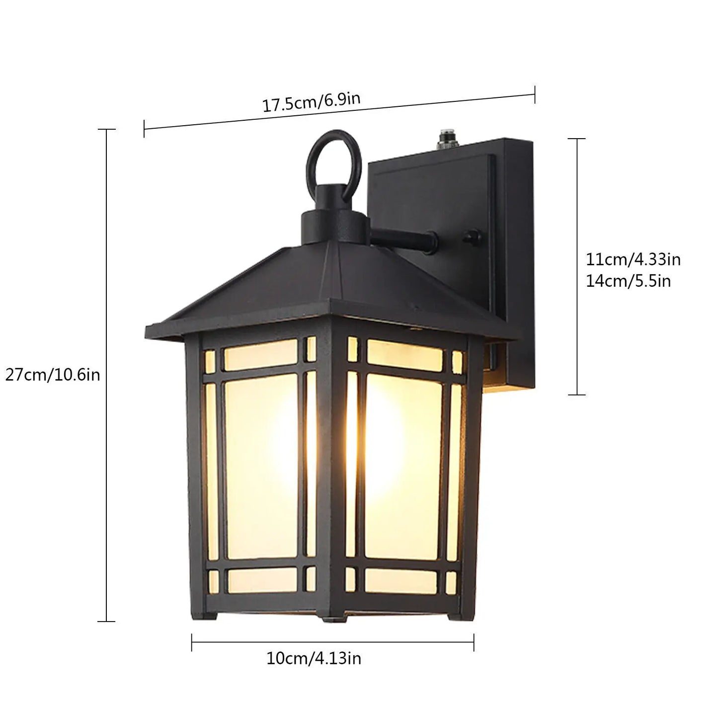 Porch Sconce Motion Sensor Wall Mounted Outdoor Lamp.