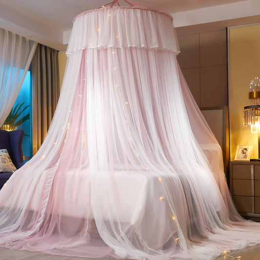 Fancy Bed Canopy Mosquito Net Princess Bed.