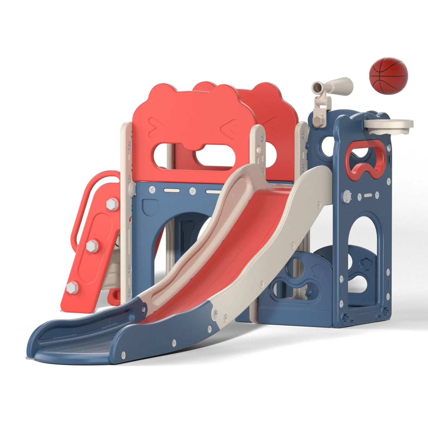 8-In-1 Kids Slide & Climber Set, Toddler Slide Playset.