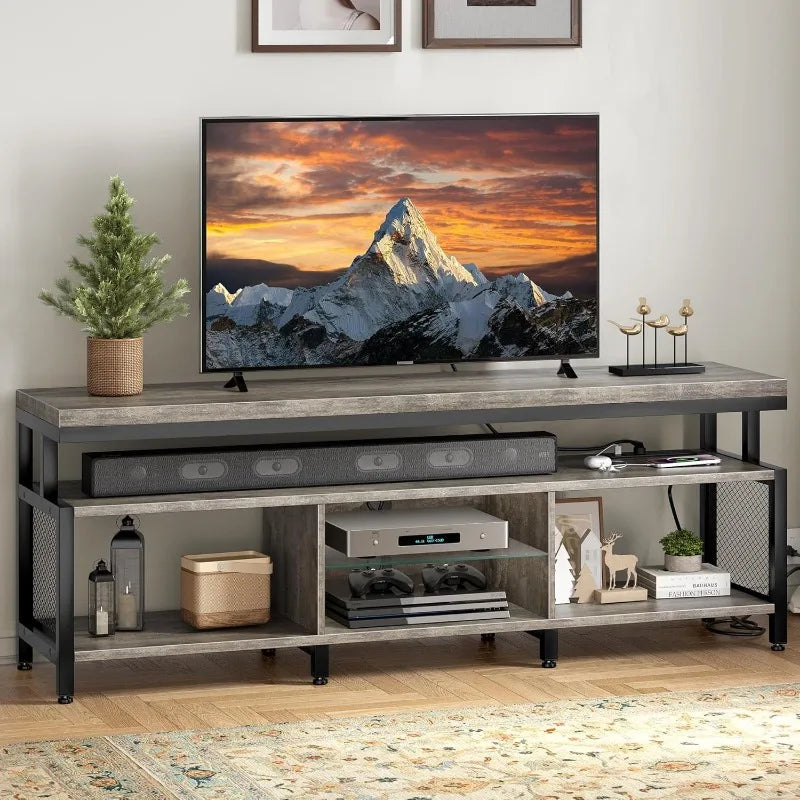 LED Television Stands w/Power Outlets for 70/65 inch.