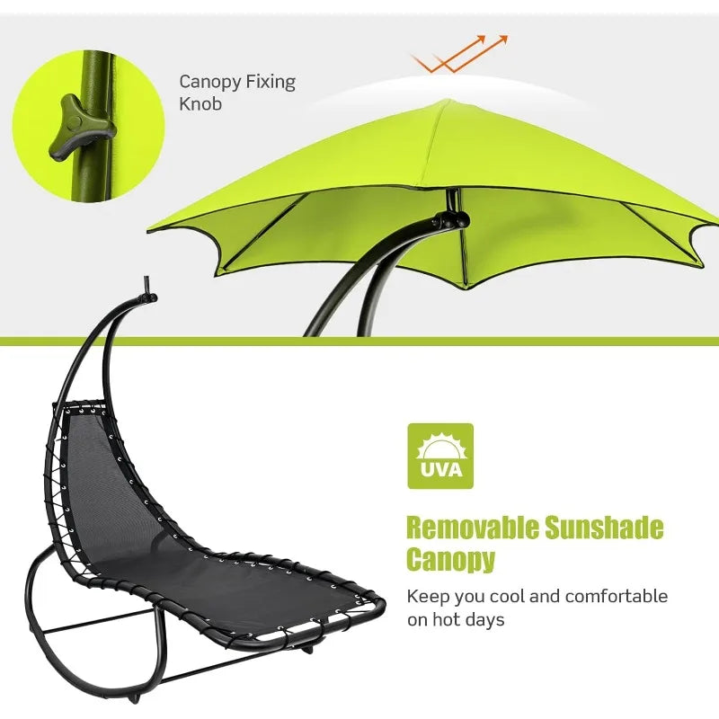 Rocking Hammock Swing Chair with Cushion.