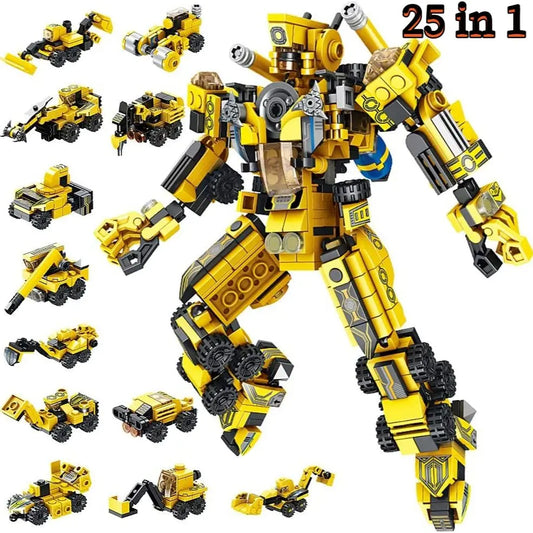 2 in 1 Deformation Robot Building Blocks,