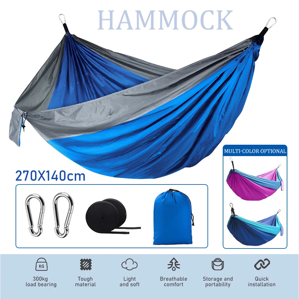 Single & Double Size Outdoor Camping Hiking Hammock.