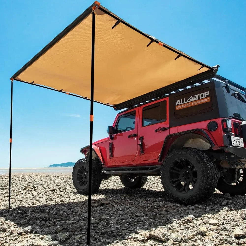 Vehicle Awning Roof Rack, Pull-Out Sun Blinds, Tent Gazebo.