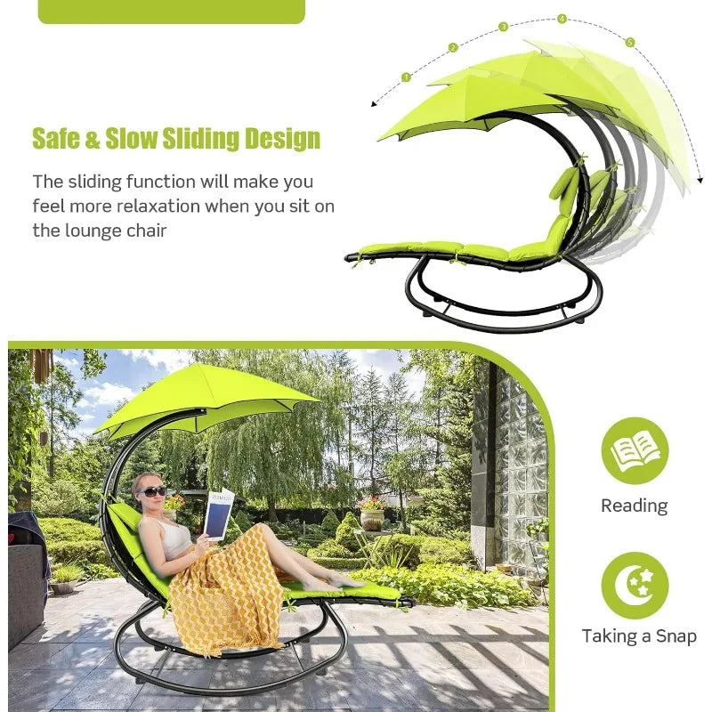 Rocking Hammock Swing Chair with Cushion.