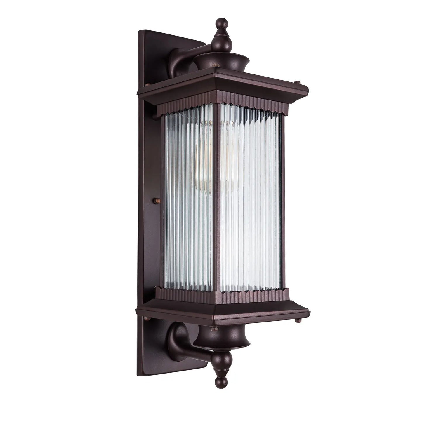 Outdoor Exterior Lighting Mounted Lantern Brown. ﻿