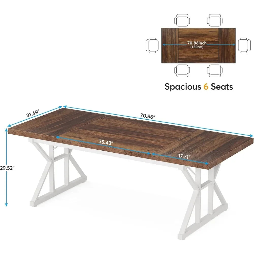 70.8-Inch Writing Desk, Large Executive Office Desks.