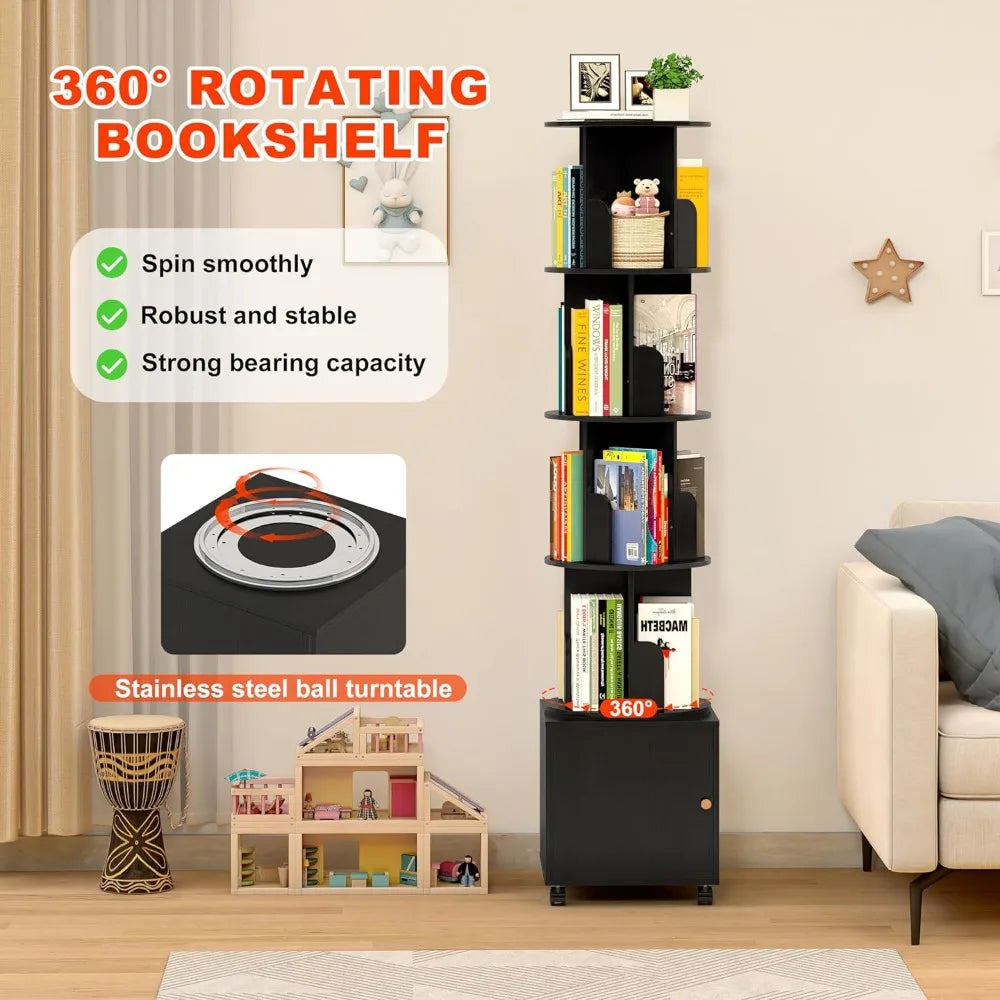 Storage Shelf, Floor Standing Bookcase Tower