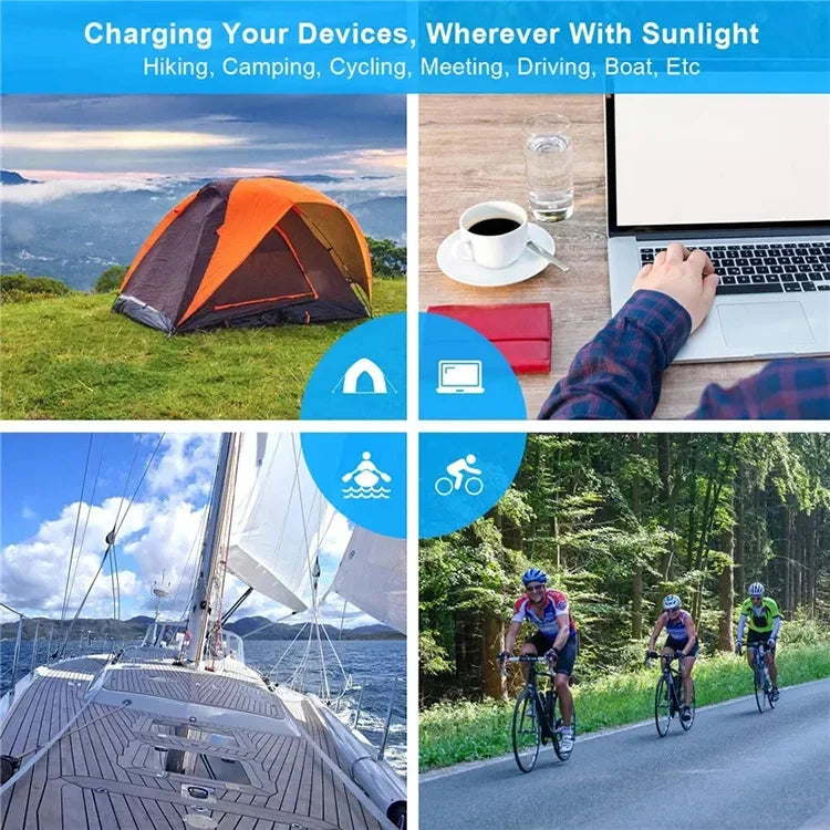 6-fold 800W Foldable solar panel portable solar panels charger.