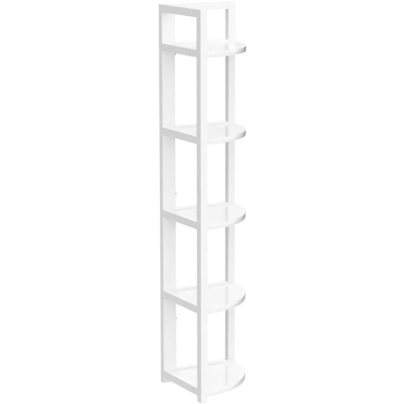 5 Tier Modern Corner Bookshelf