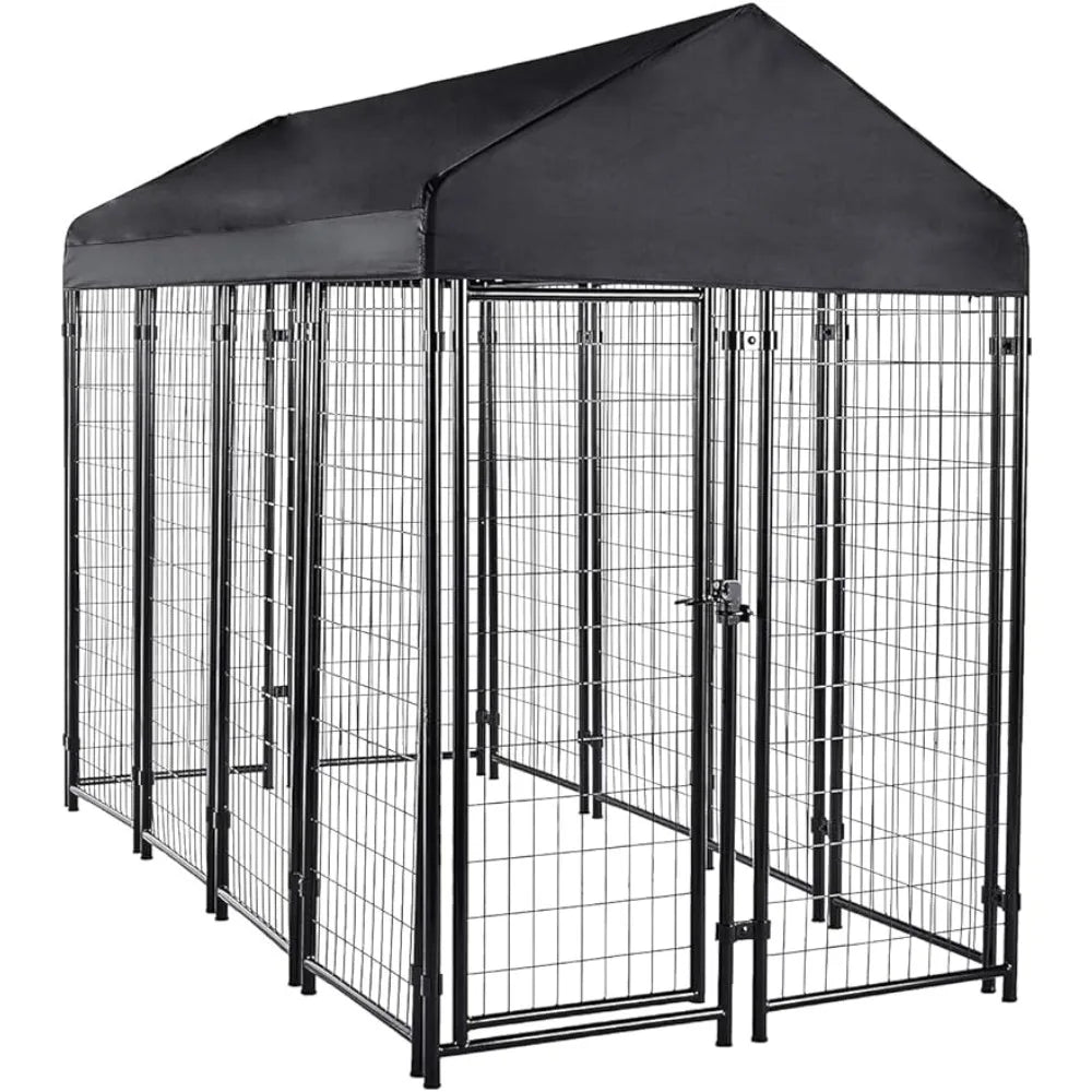 Welded Outdoor Wire Crate Kennel for Cat, Dog Large