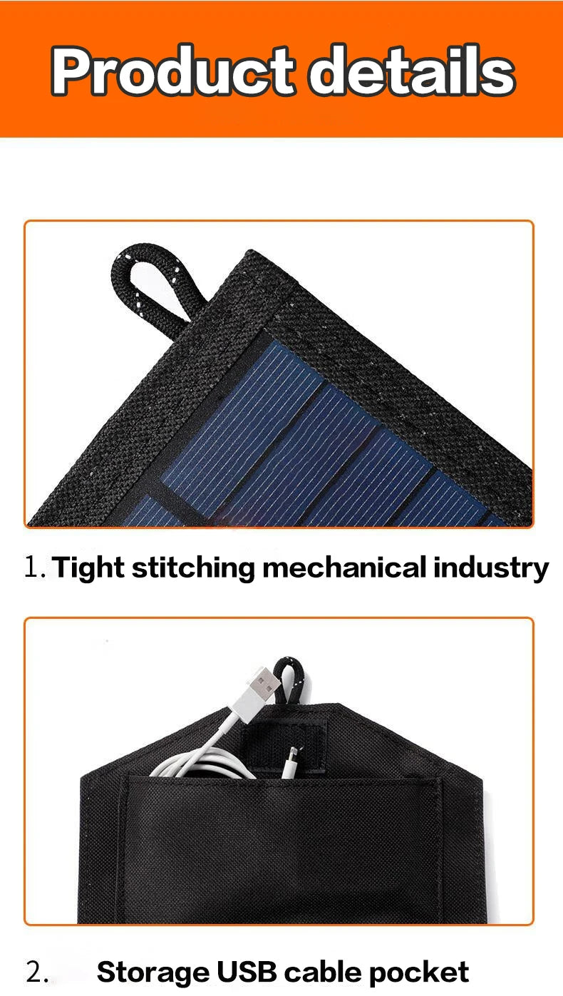 6-fold 800W Foldable solar panel portable solar panels charger.