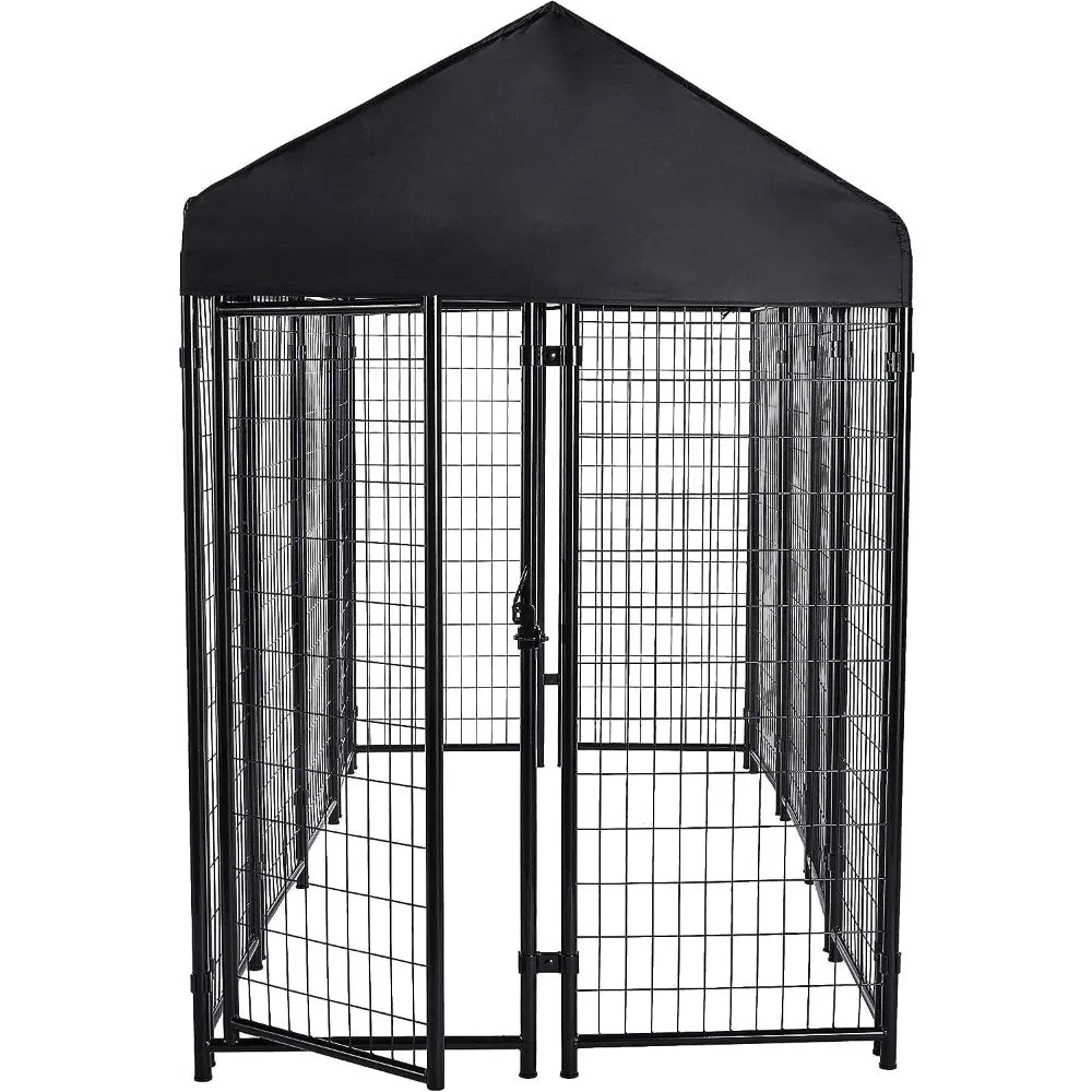 Welded Outdoor Wire Crate Kennel for Cat, Dog Large