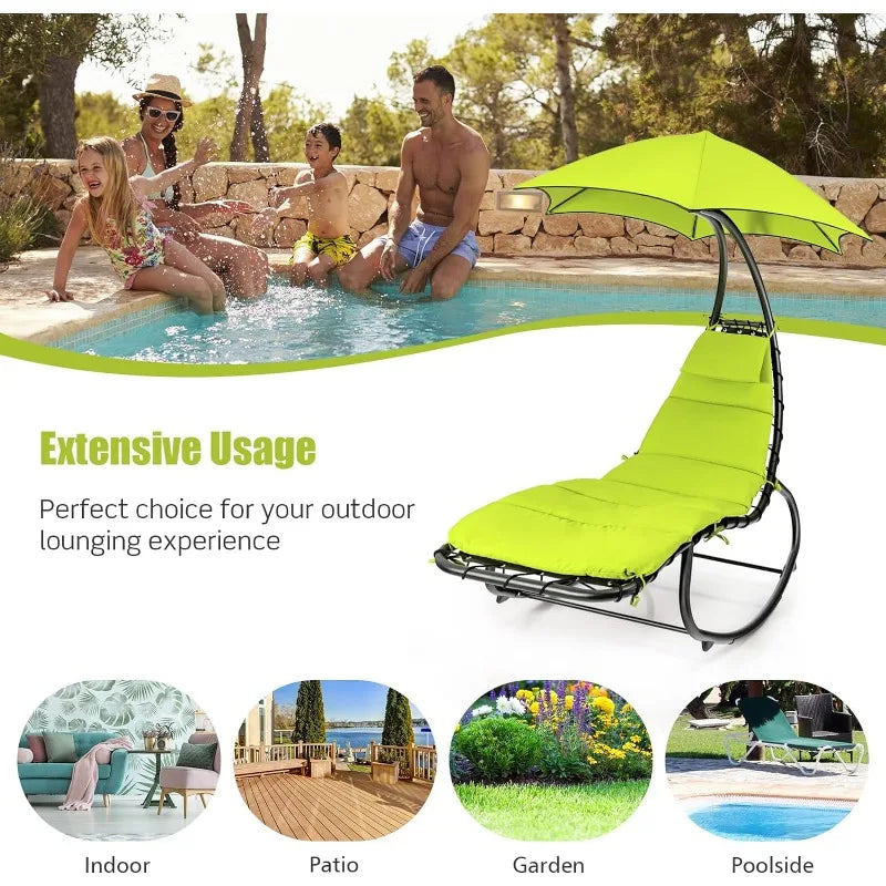 Rocking Hammock Swing Chair with Cushion.