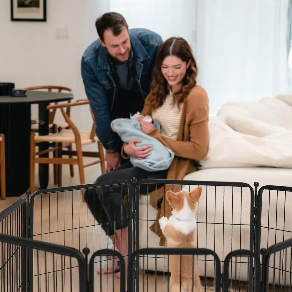 Indoor Garden Fence Dog Playpen.