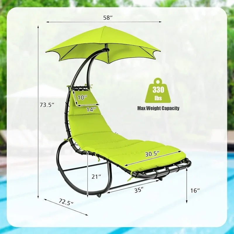 Rocking Hammock Swing Chair with Cushion.