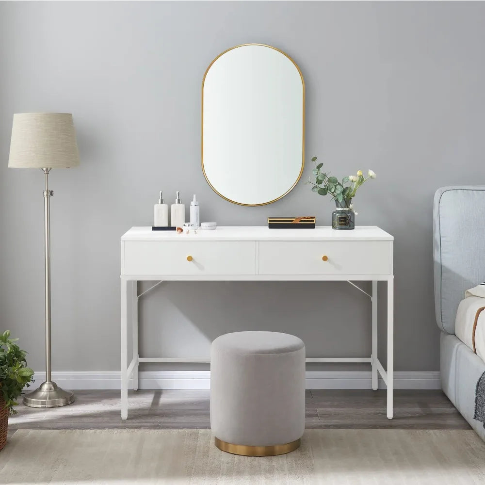 2024 New Vanity Desk with Drawers, Modern Simple Makeup Dressing Table.