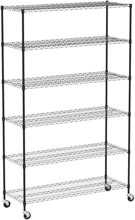 76 H x 48 L x 18 D Heavy Duty Storage Shelves Commercial Wire