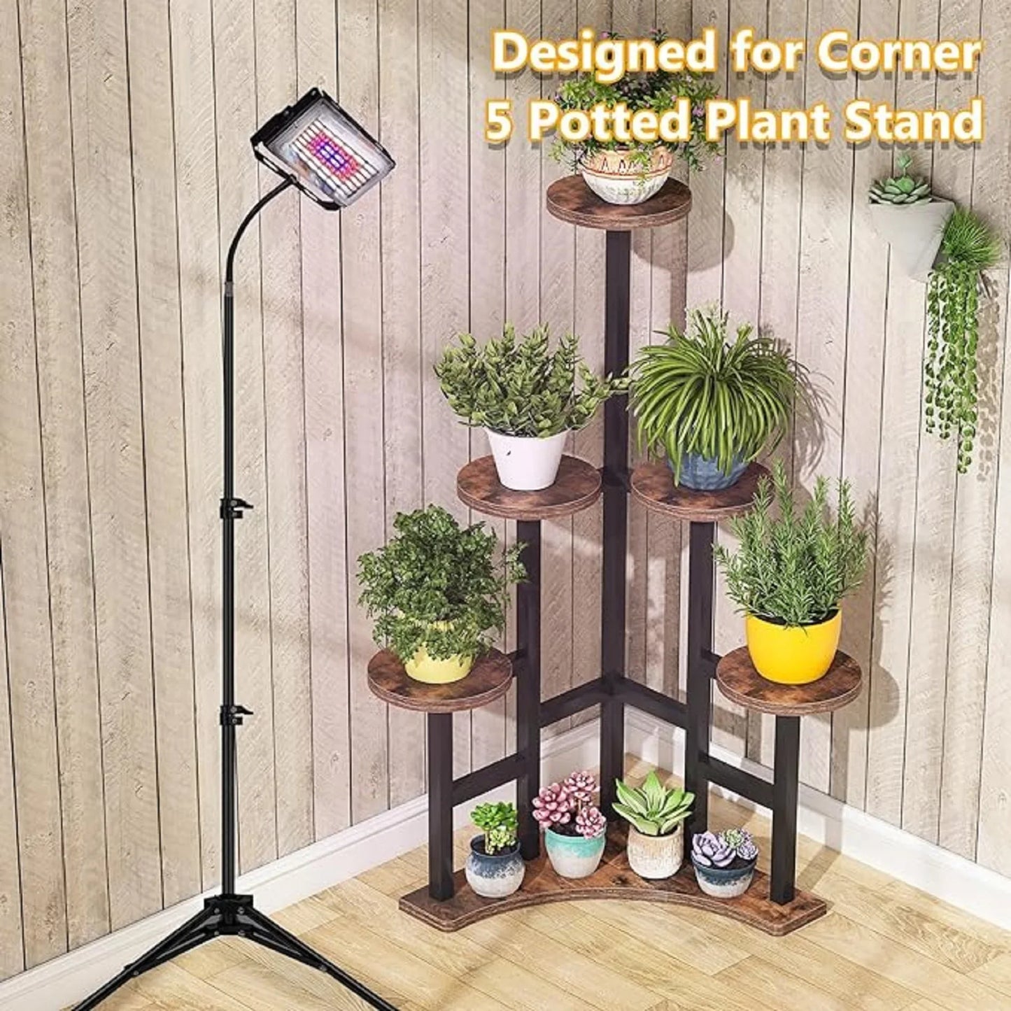 Corner Plant Stand Indoor, 6 Tiered.