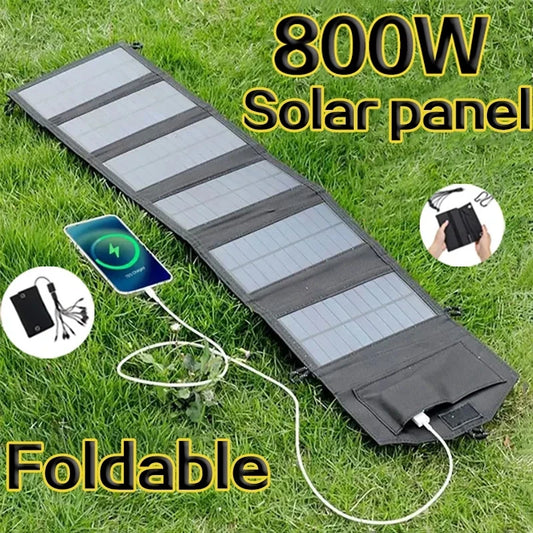 6-fold 800W Foldable solar panel portable solar panels charger.