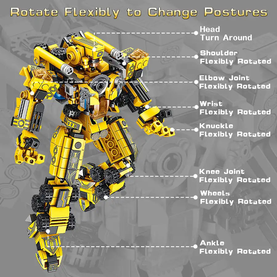 2 in 1 Deformation Robot Building Blocks,