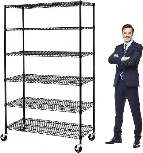 76 H x 48 L x 18 D Heavy Duty Storage Shelves Commercial Wire