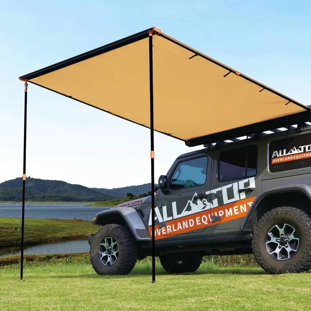 Vehicle Awning Roof Rack, Pull-Out Sun Blinds, Tent Gazebo.