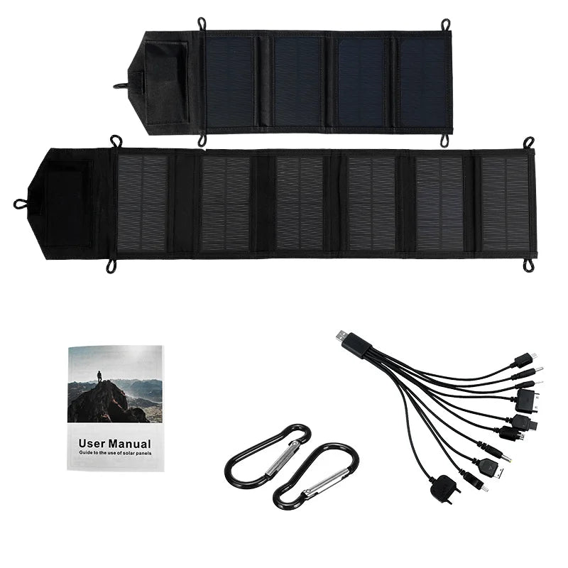 4-fold 500W Foldable solar panel portable.