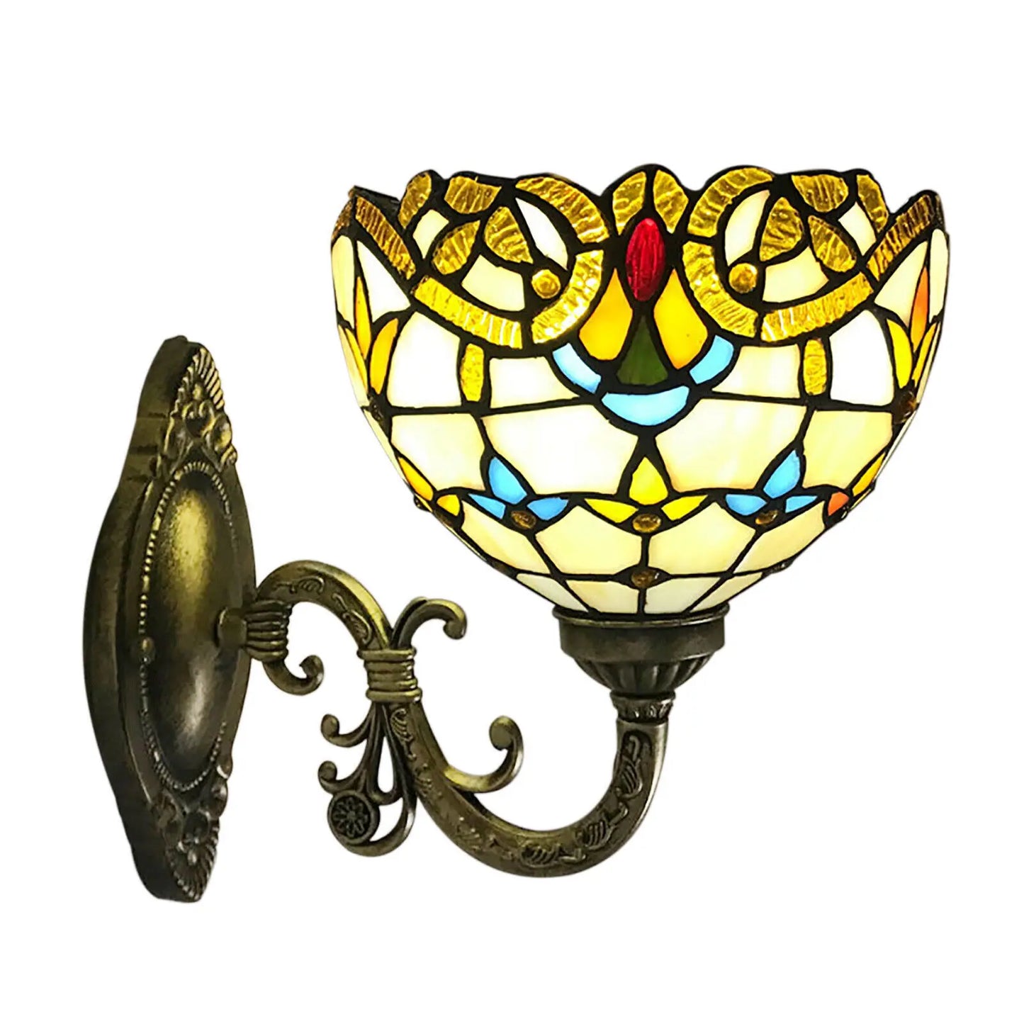 Tiffany Style Wall Sconce Lamp Stained Glass Light.