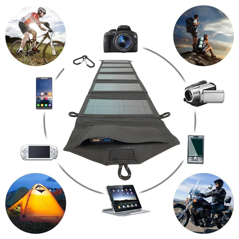 4-fold 500W Foldable solar panel portable.