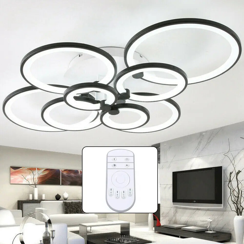 Modern LED Ceiling Light Pendant Lamp, Dimmable Fixture.