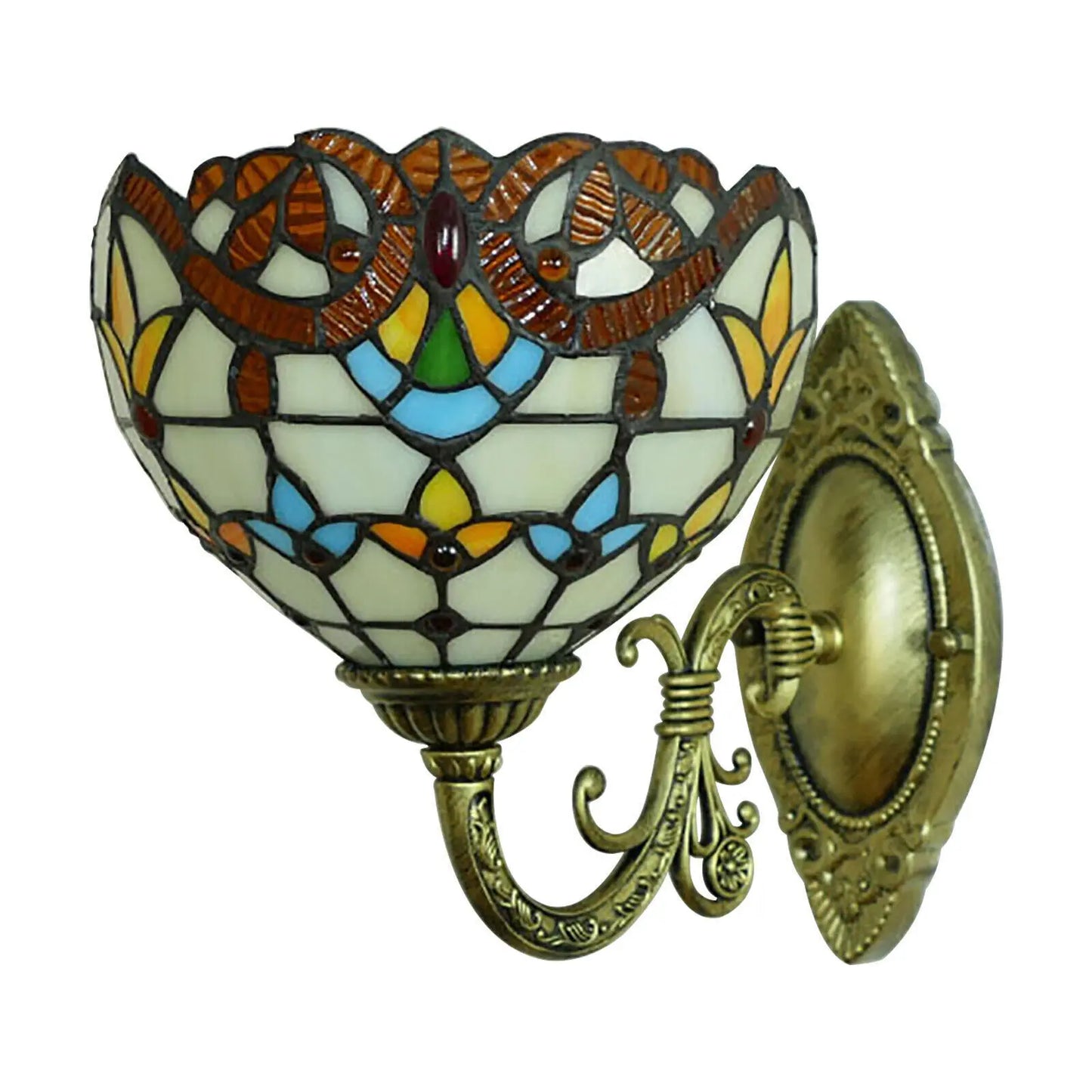 Tiffany Style Wall Sconce Lamp Stained Glass Light.