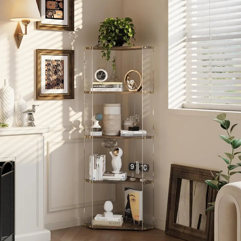 5 Tier Corner Modern Shelf