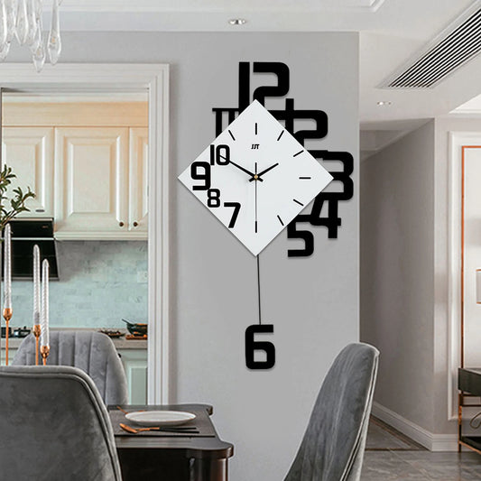 Large Wall Clock, Battery Operated Wall Decor.