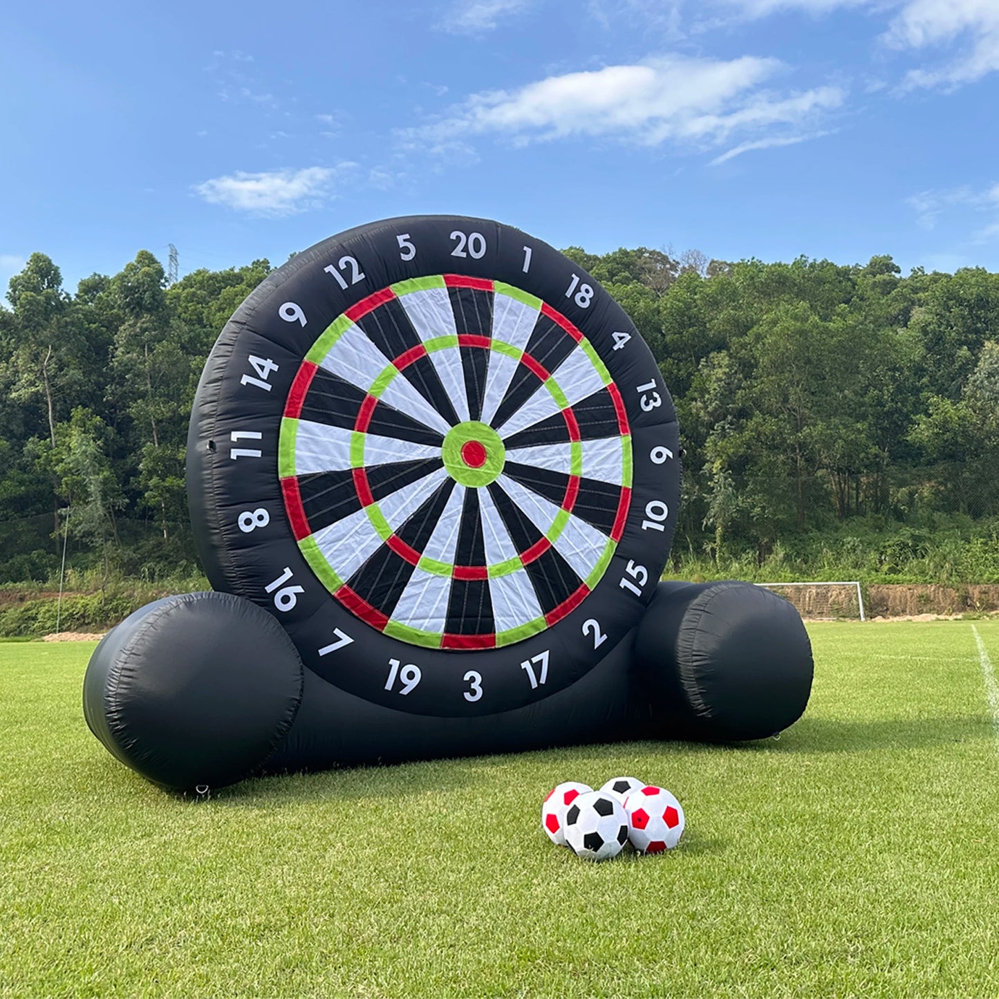 10FT Giant Inflatable Soccer Dart Board Games w/Blower, Adult.