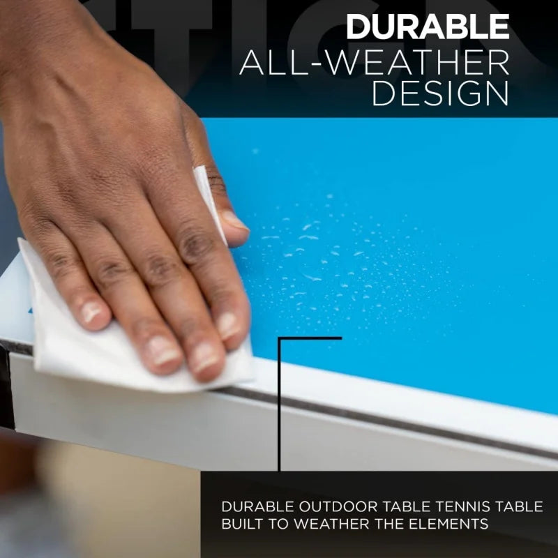 Prof. Outdoor Table Tennis Tables – All Weather Aluminum, Waterproof.