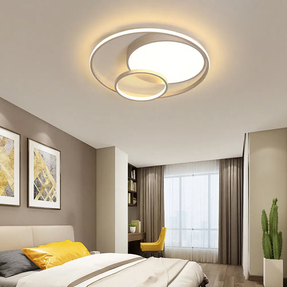 55W Modern Acrylic LED Ceiling Light Fixture, Living, Office & Bed Room.